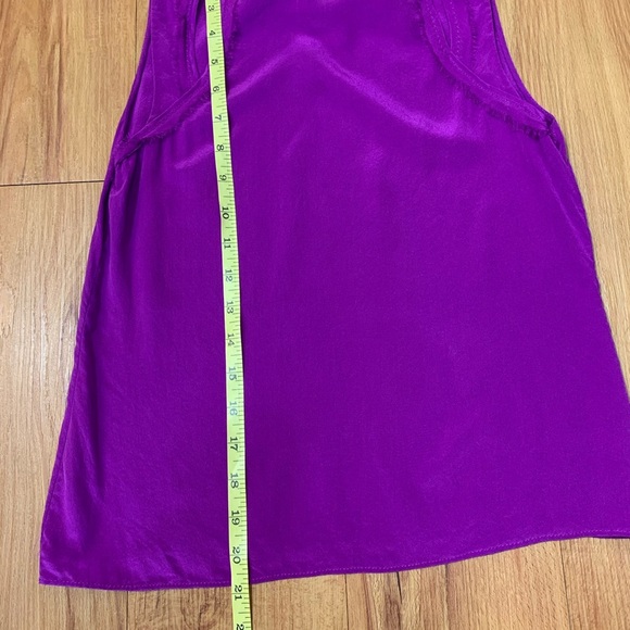 3.1 Phillip Lim Magenta Silk Cutout Tank Top - Picture 8 of 8